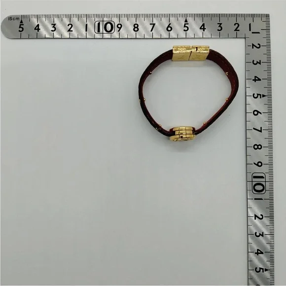 Louis Vuitton Gold and Brown Monogram Bracelet- REVERSIBLE!! - Picture 8 of 9
